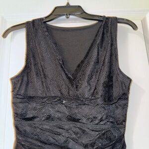 Elegant Black Sleeveless Top - Cider - Small